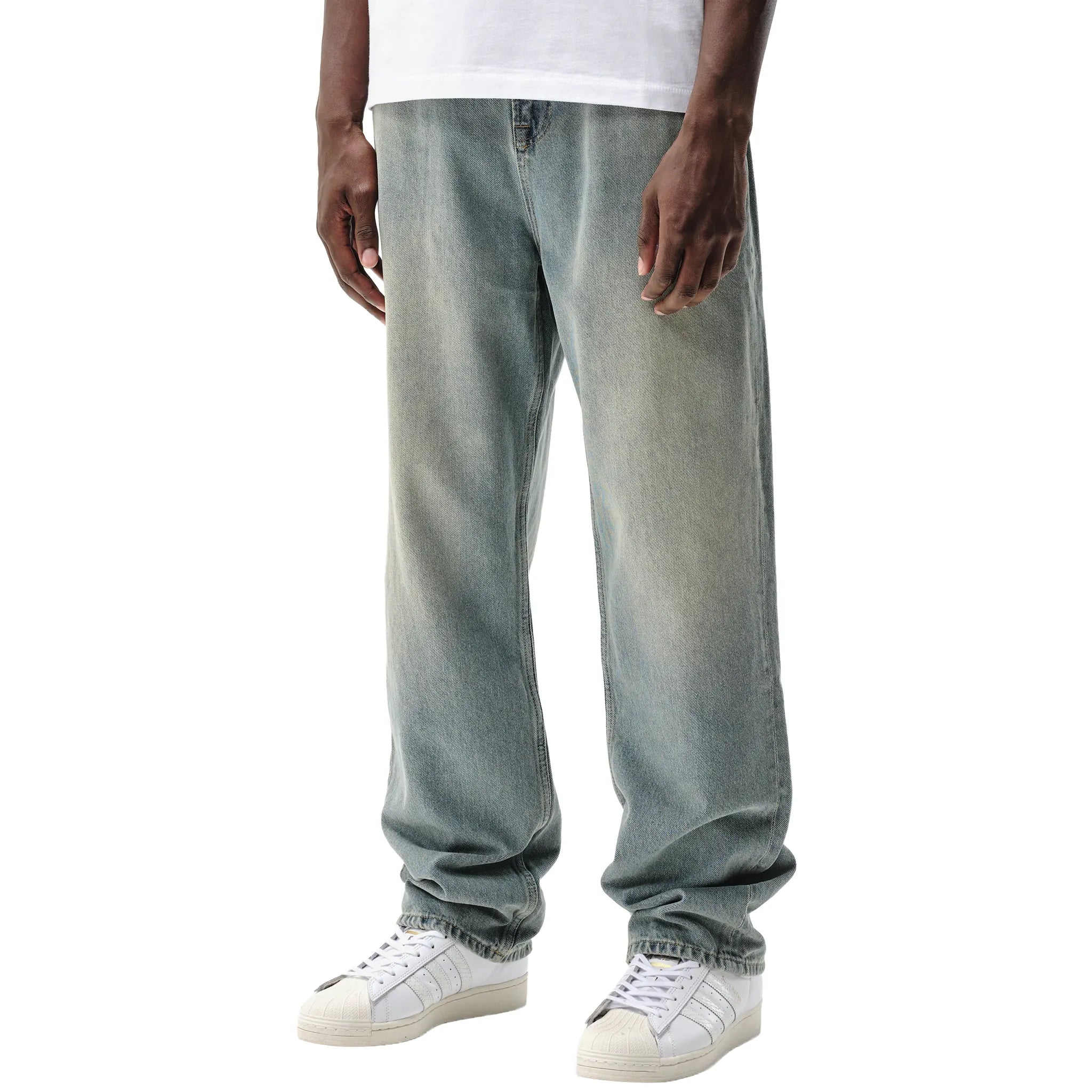 Front View of Summit Straight Leg Jeans Blue 70792016